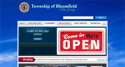 Desktop Screenshot of bloomfieldtwpnj.com